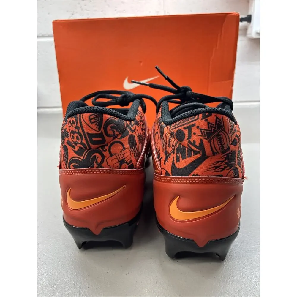 Men's Size 12 Nike Alpha Menace 4 Pro Picante Red Football Cleats FQ3984-600 NEW